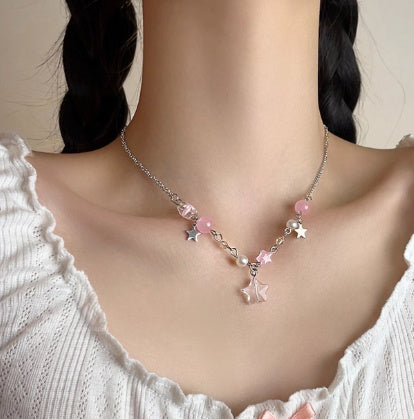 New Blue Color XINGX Clavicle Chain Female